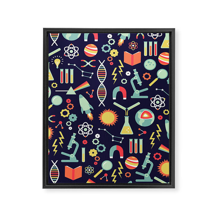 Science Studies Framed Canvas Print Gallery Image 1