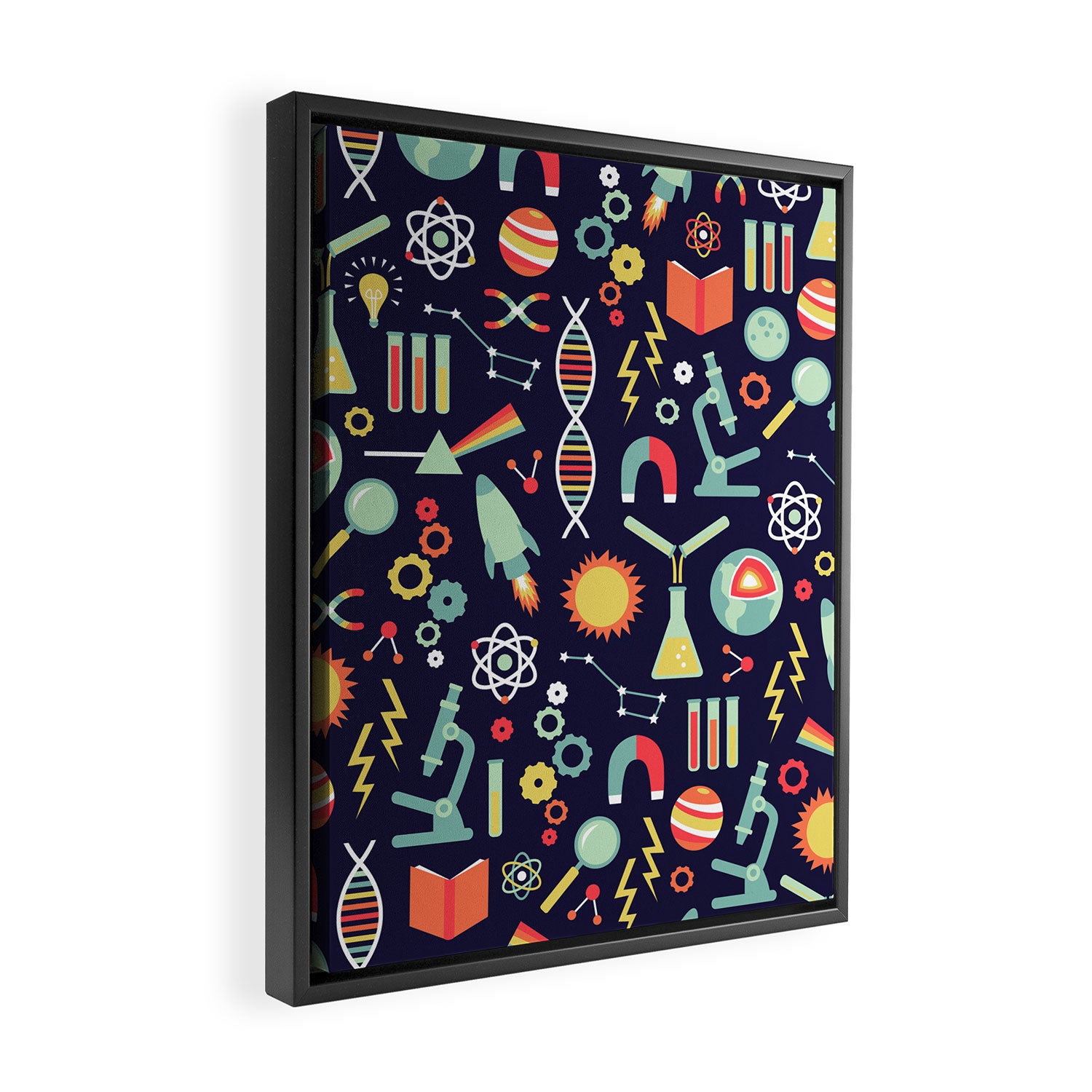 Science Studies Framed Canvas Print Gallery Image 2