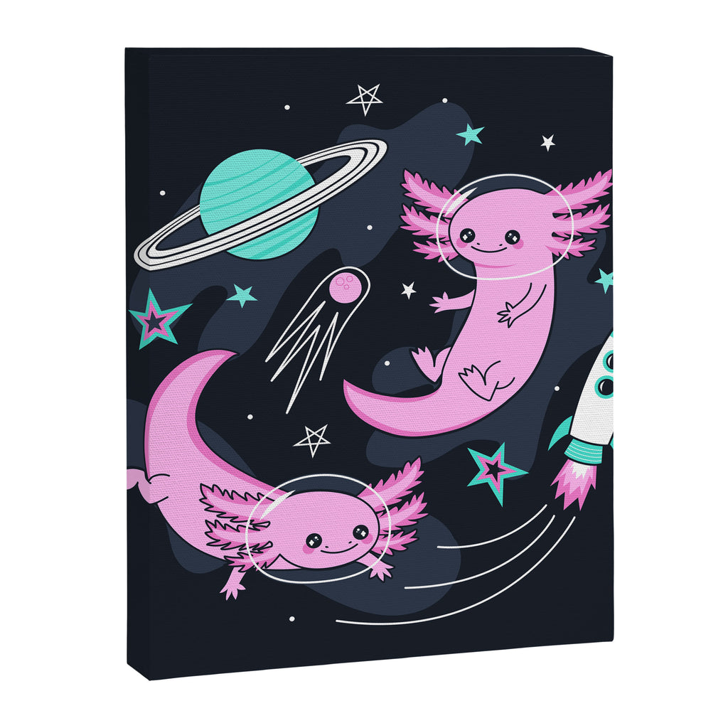 Space Axolotls Canvas Print Gallery Image 8