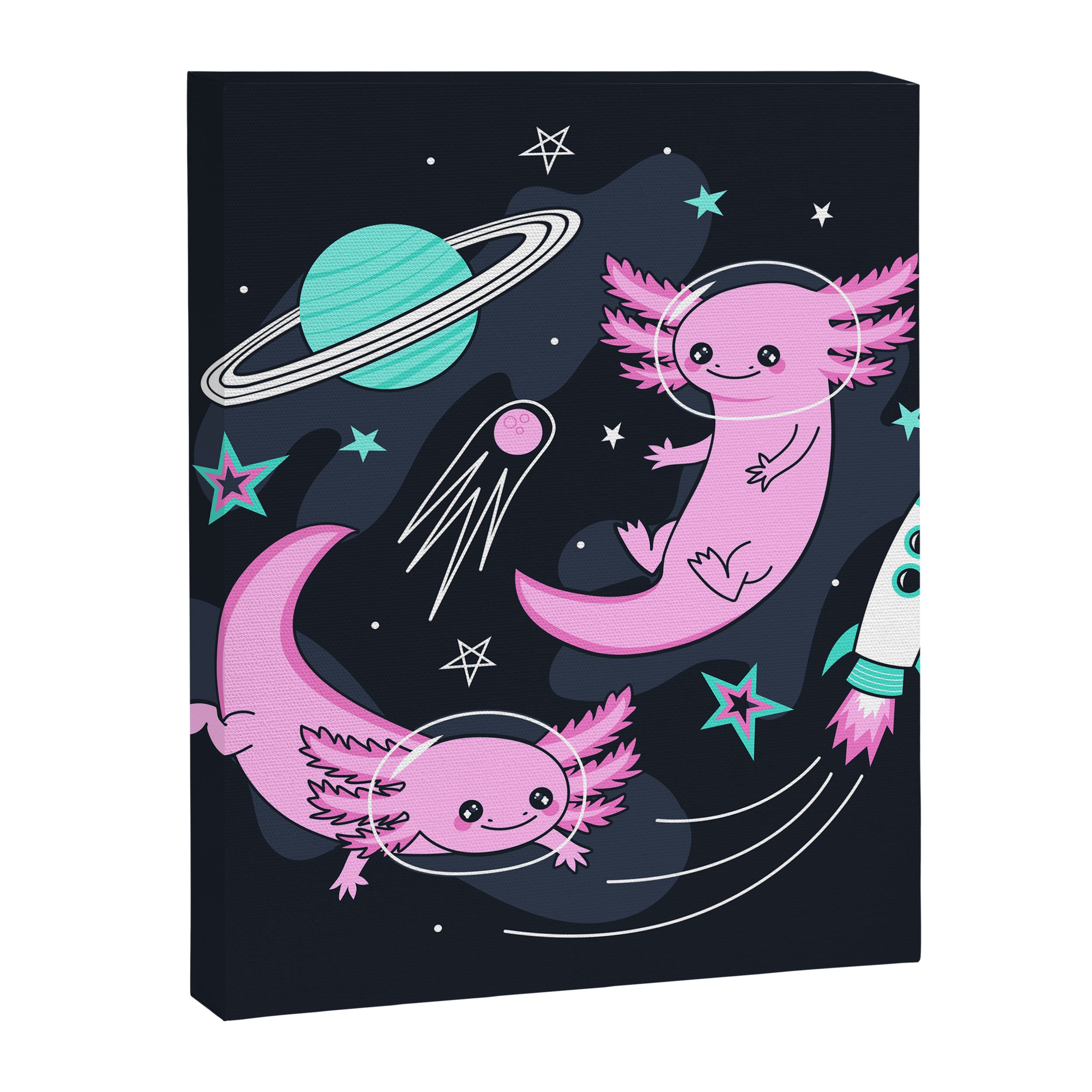 Space Axolotls Canvas Print Gallery Image 8