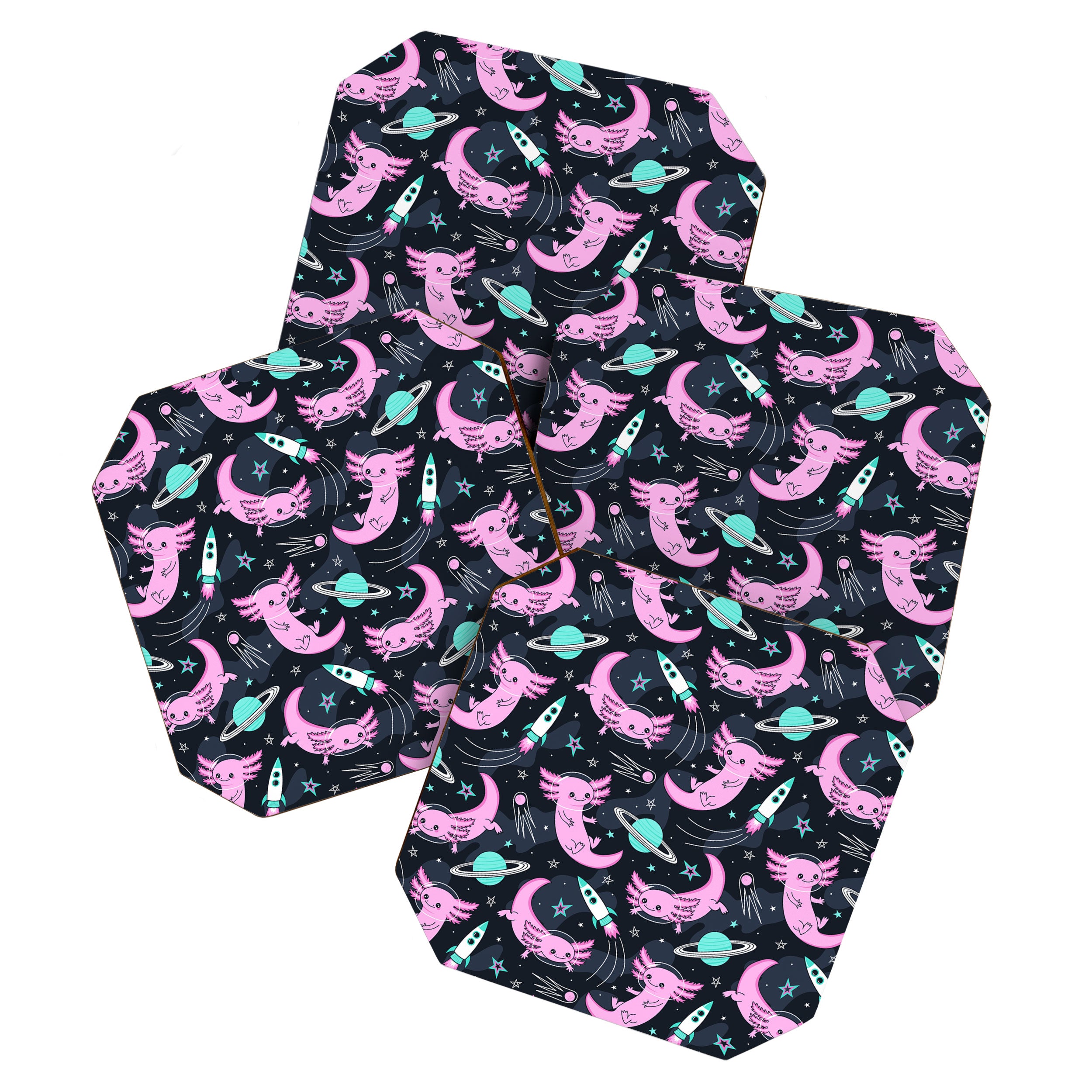 Space Axolotls Coaster Gallery Image 1
