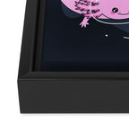 Space Axolotls Framed Canvas Print Gallery Image 3