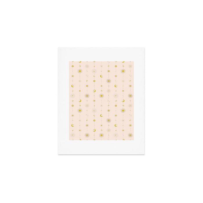 Sweet Celestial Stripes Art Print Gallery Image 1
