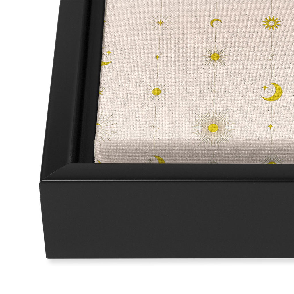 Sweet Celestial Stripes Framed Canvas Print Gallery Image 3
