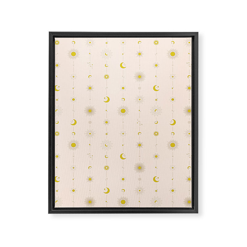 Sweet Celestial Stripes Framed Canvas Print Gallery Image 8