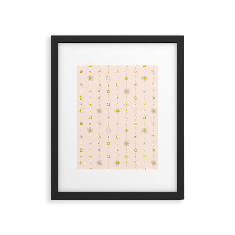 Sweet Celestial Stripes Framed Art Print Gallery Image 6