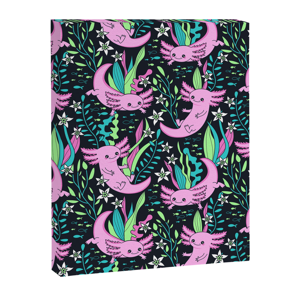 Swimming Axolotls Canvas Print Gallery Image 8