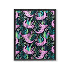 Swimming Axolotls Framed Canvas Print Gallery Image 8