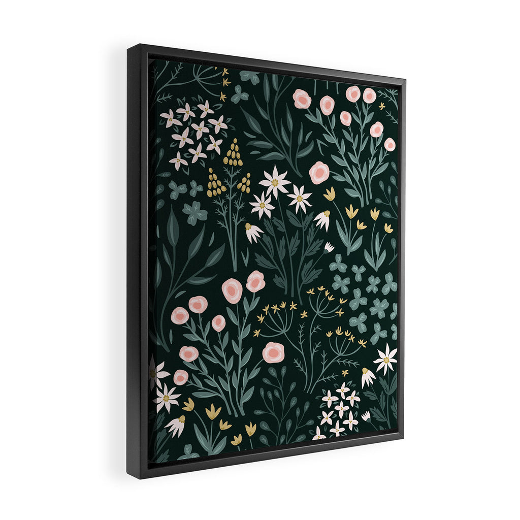 Wildflower Fields Framed Canvas Print Gallery Image 2