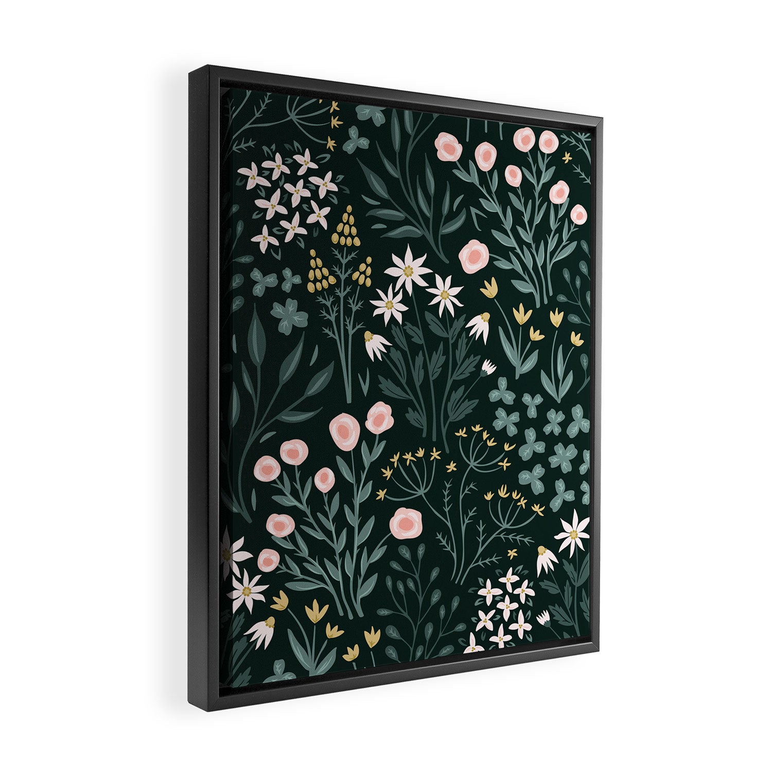 Wildflower Fields Framed Canvas Print Gallery Image 2