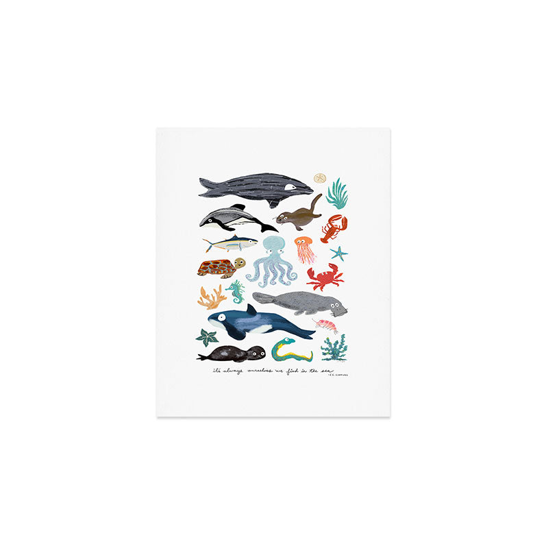 Sea Change: Ocean Animals Art Print Gallery Image 1