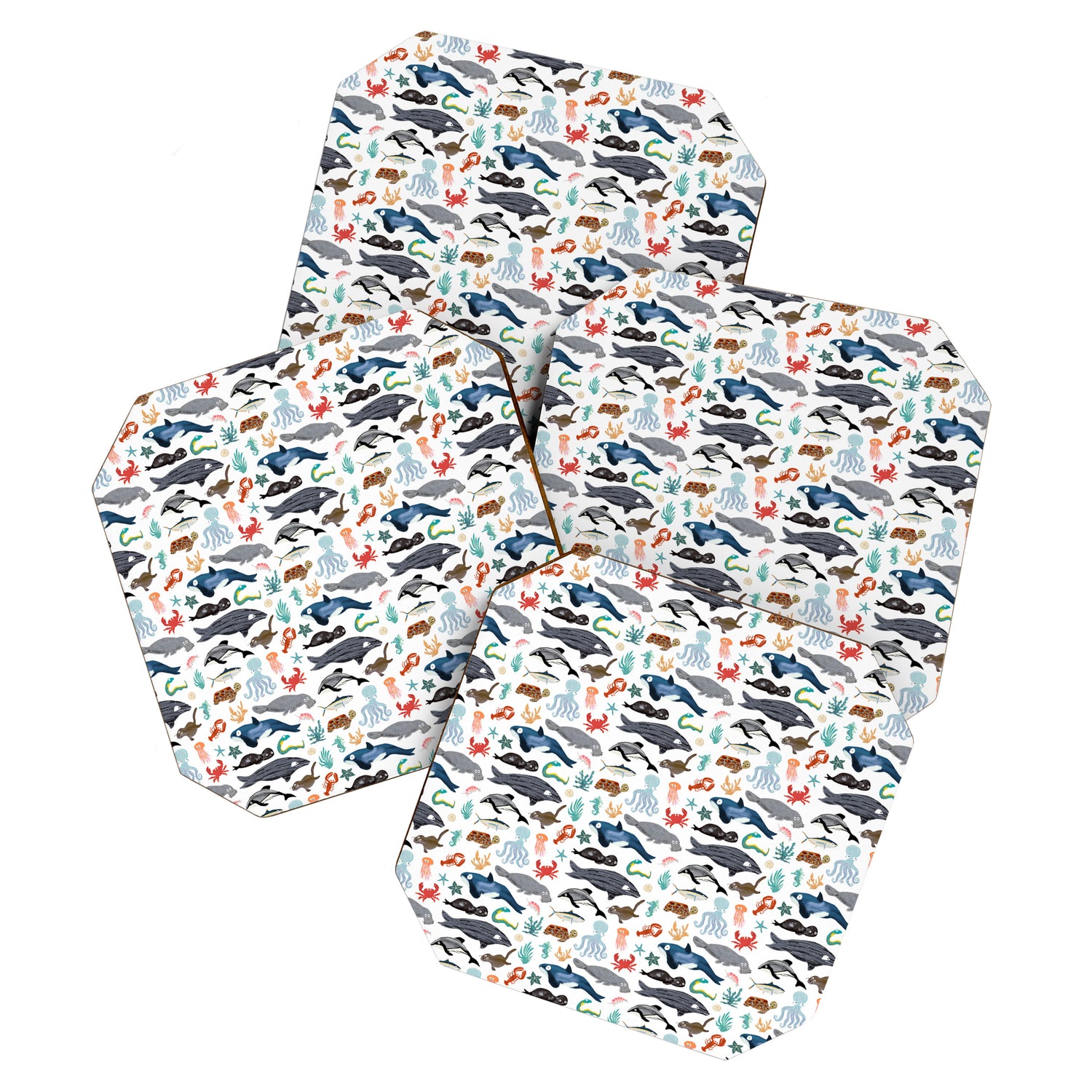 Sea Change: Ocean Animals Coaster Gallery Image 1