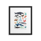 Sea Change: Ocean Animals Framed Art Print Gallery Image 5