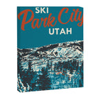 Park City Vintage Ski Poster Canvas Print Gallery Image 3