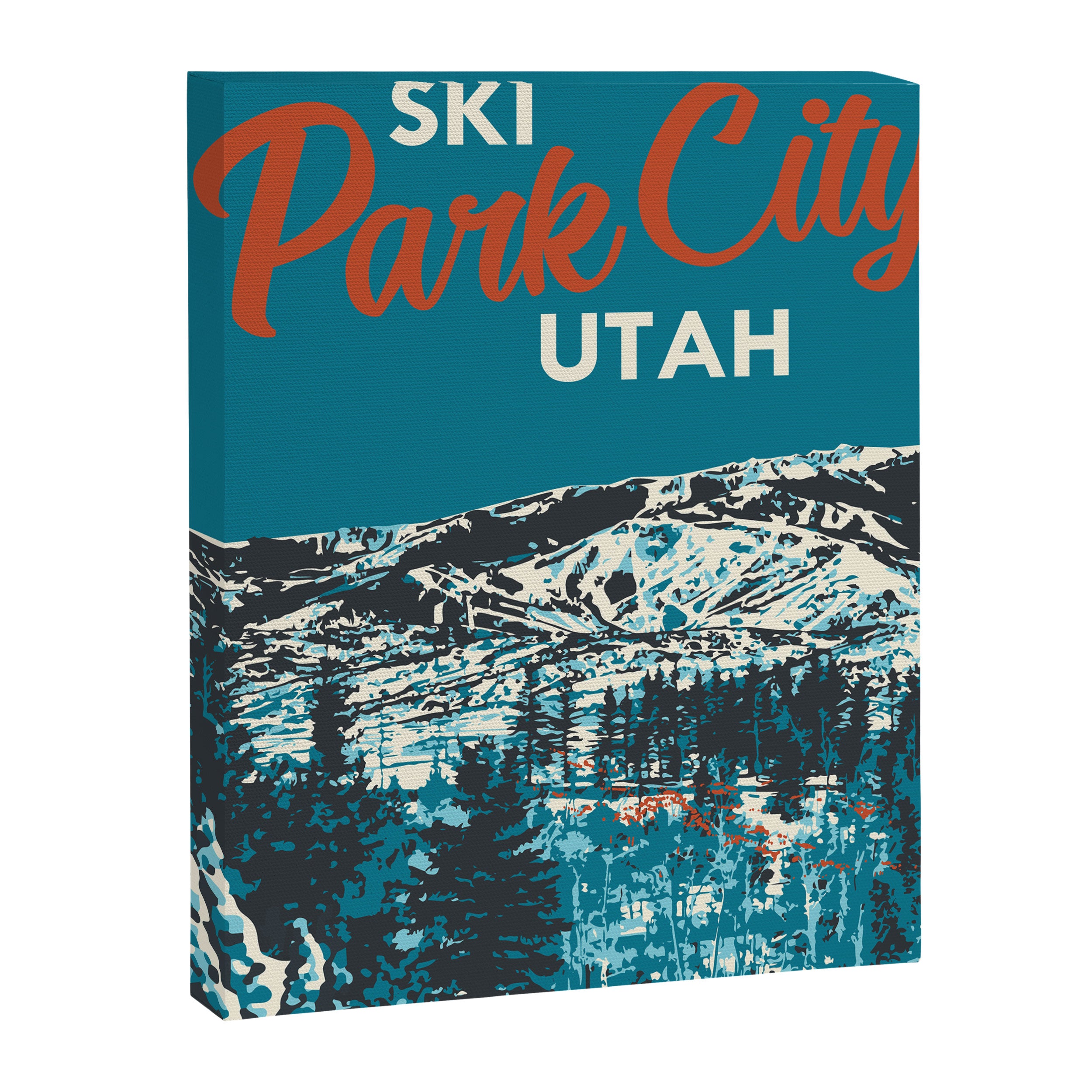 Park City Vintage Ski Poster Canvas Print Gallery Image 3