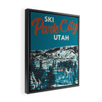 Park City Vintage Ski Poster Framed Canvas Print Gallery Image 2