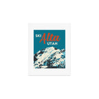 Ski Alta Utah Vintage Ski Poster Art Print Gallery Image 1