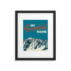 Ski Sugarloaf Maine vintage ski poster Framed Art Print Gallery Image 5