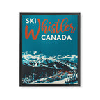 Ski Whistler Canada Framed Canvas Print Gallery Image 6