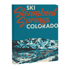 Steamboat Springs Vintage Ski Poster Canvas Print Gallery Image 6