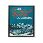 Steamboat Springs Vintage Ski Poster Framed Canvas Print Gallery Image 6