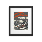 Stowe Vermont, ski capital of the east Framed Art Print Gallery Image 5