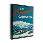 Vintage Mammoth Mountain Ski Poster Framed Canvas Print Gallery Image 2
