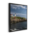 Nubble Lighthouse in Summer Framed Canvas Print Gallery Image 2