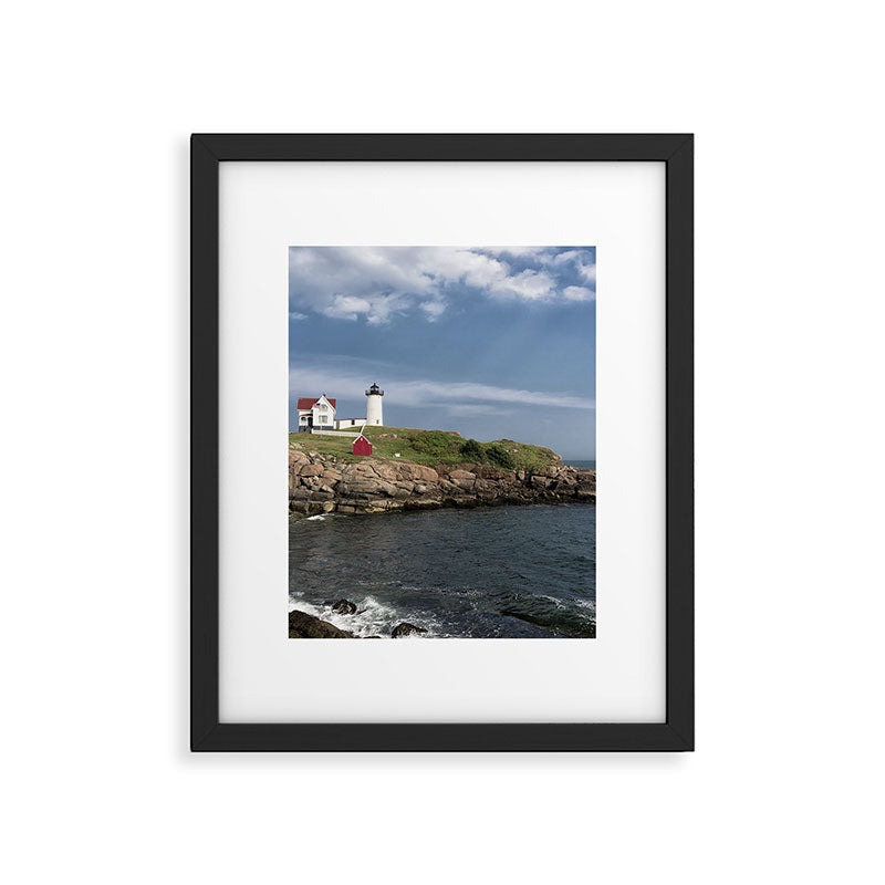 Nubble Lighthouse in Summer Framed Art Print Gallery Image 5