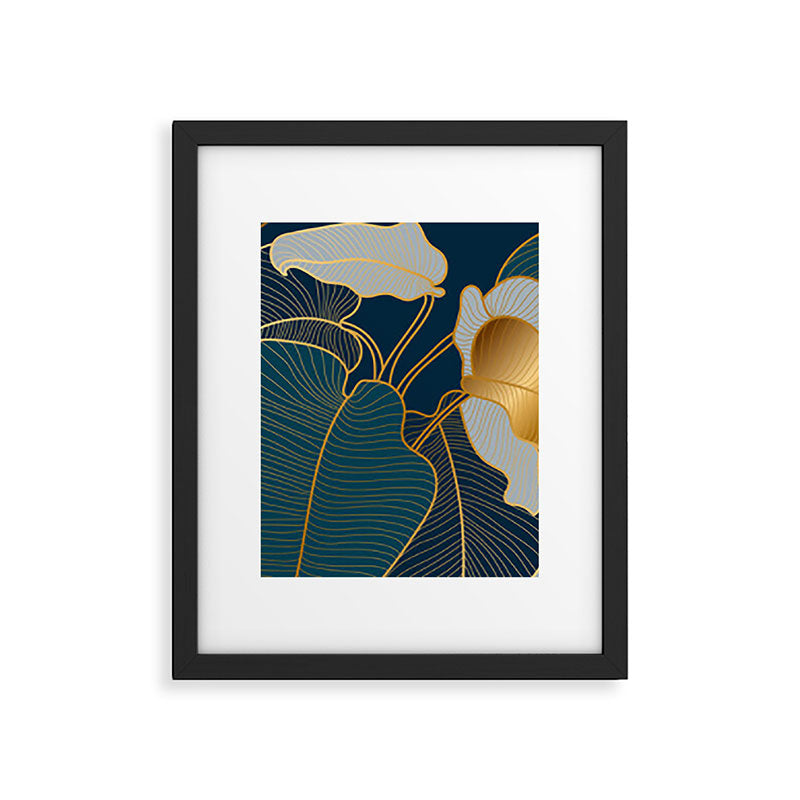 Art deco leaves Framed Art Print Gallery Image 5