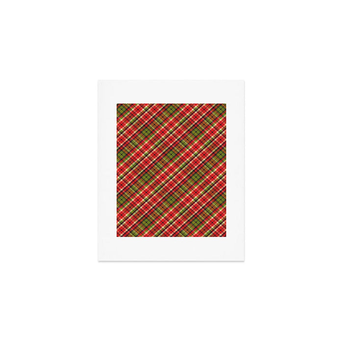 Christmas Tartan Art Print Gallery Image 1