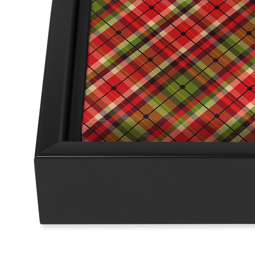 Christmas Tartan Framed Canvas Print Gallery Image 3