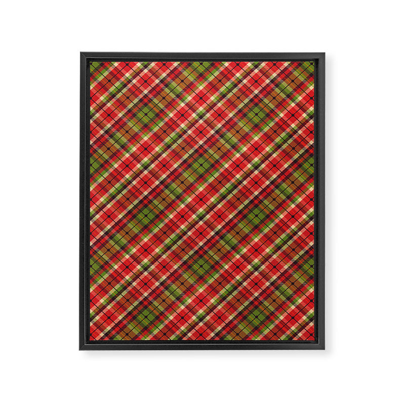 Christmas Tartan Framed Canvas Print Gallery Image 8