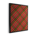 Christmas Tartan Framed Canvas Print Gallery Image 2