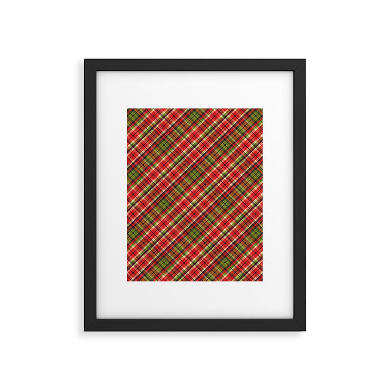 Christmas Tartan Framed Art Print Gallery Image 6