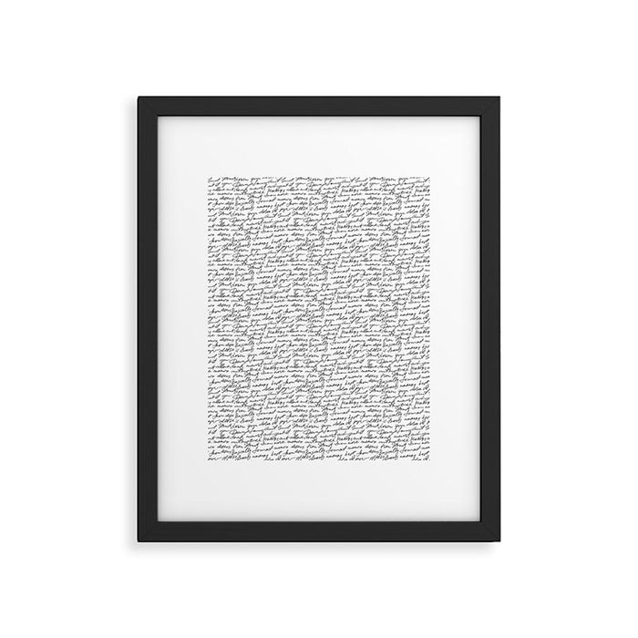 Manuscript Framed Art Print Gallery Image 1