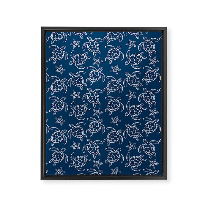 Sea turtle Framed Canvas Print Gallery Image 1