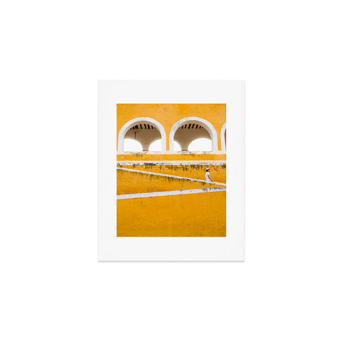 Colonial Mexico, Izamal in Yellow #buyart #society6 #decor Art Print Gallery Image 1