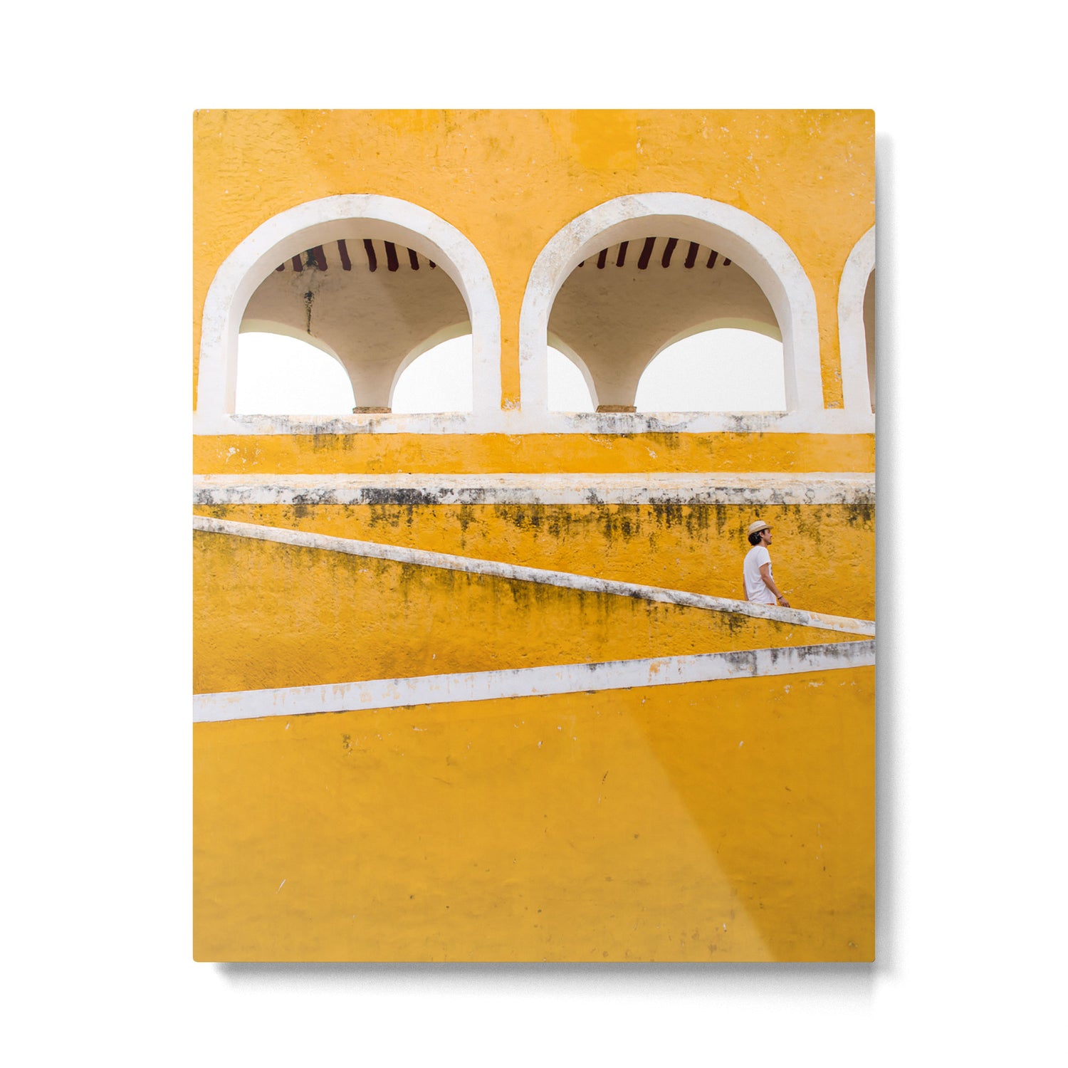 Colonial Mexico, Izamal in Yellow #buyart #society6 #decor Metal Print Gallery Image 4