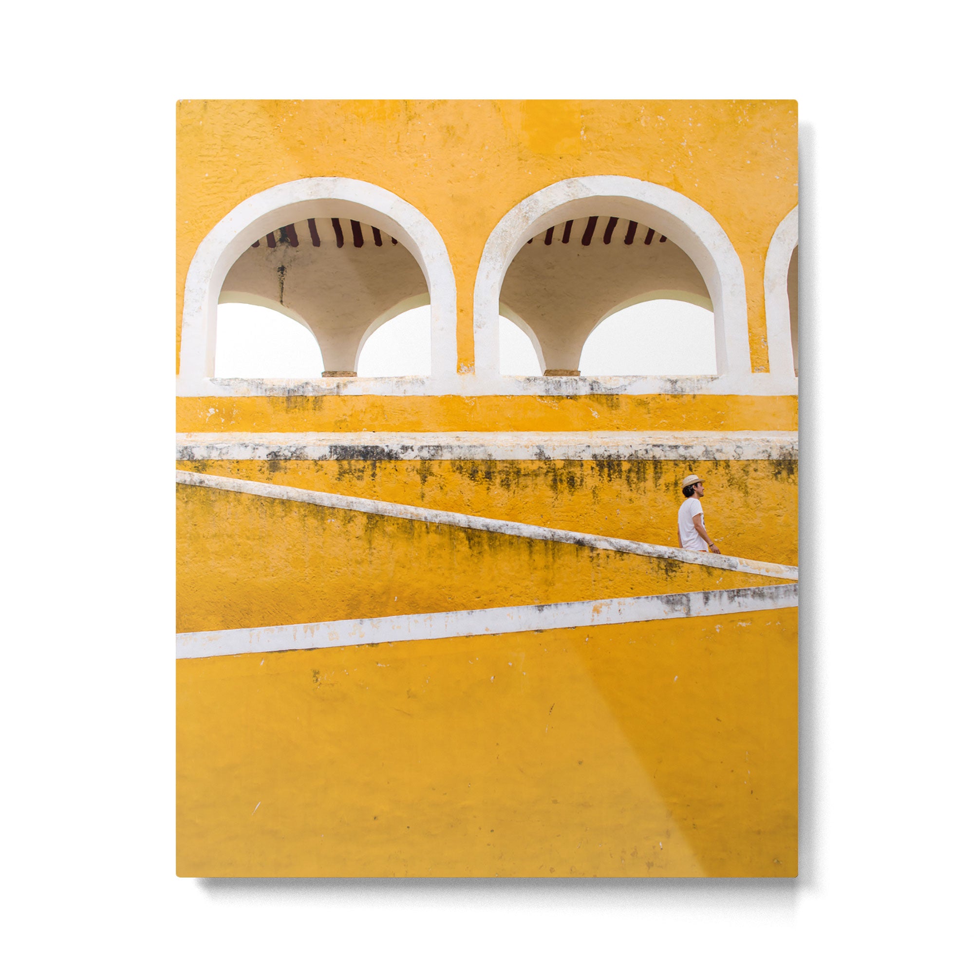Colonial Mexico, Izamal in Yellow #buyart #society6 #decor Metal Print Gallery Image 4