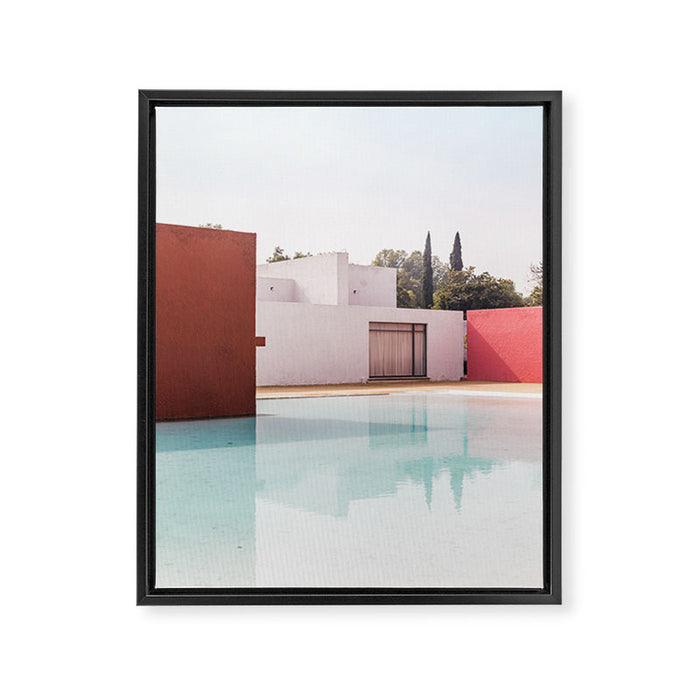 Silent Poetry Between Sky and Water Framed Canvas Print Gallery Image 1