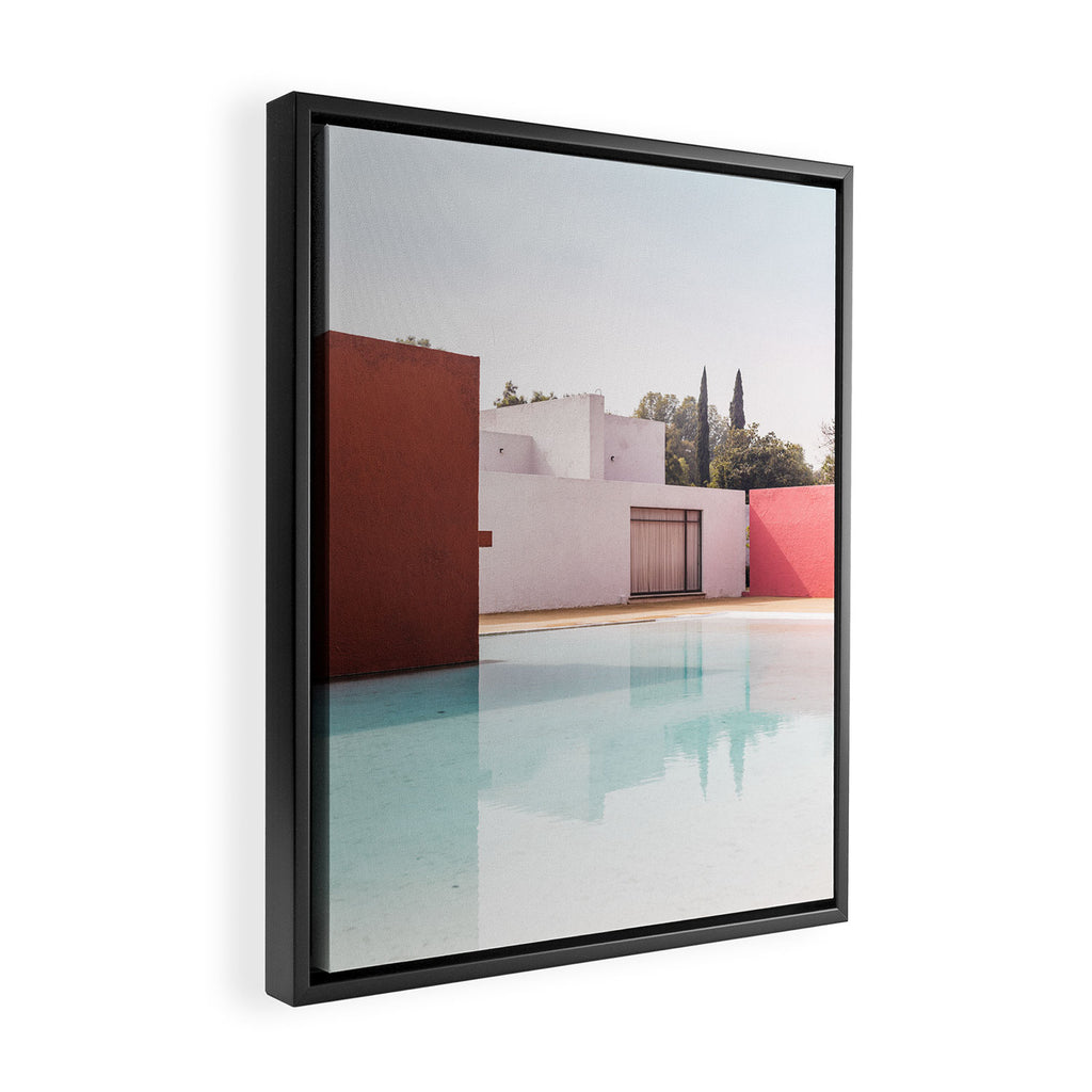 Silent Poetry Between Sky and Water Framed Canvas Print Gallery Image 2