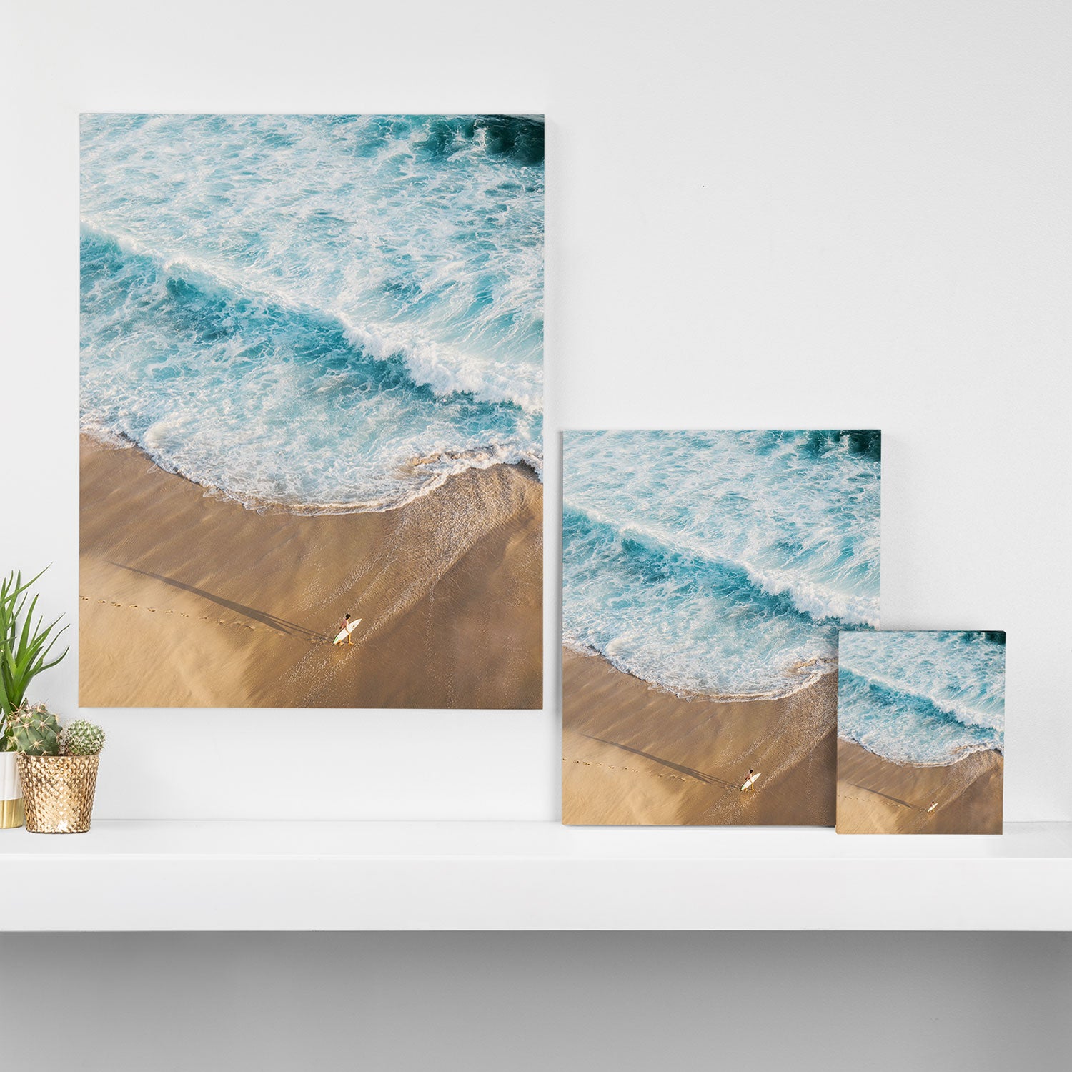 The Surfer and The Ocean Canvas Print Gallery Image 3