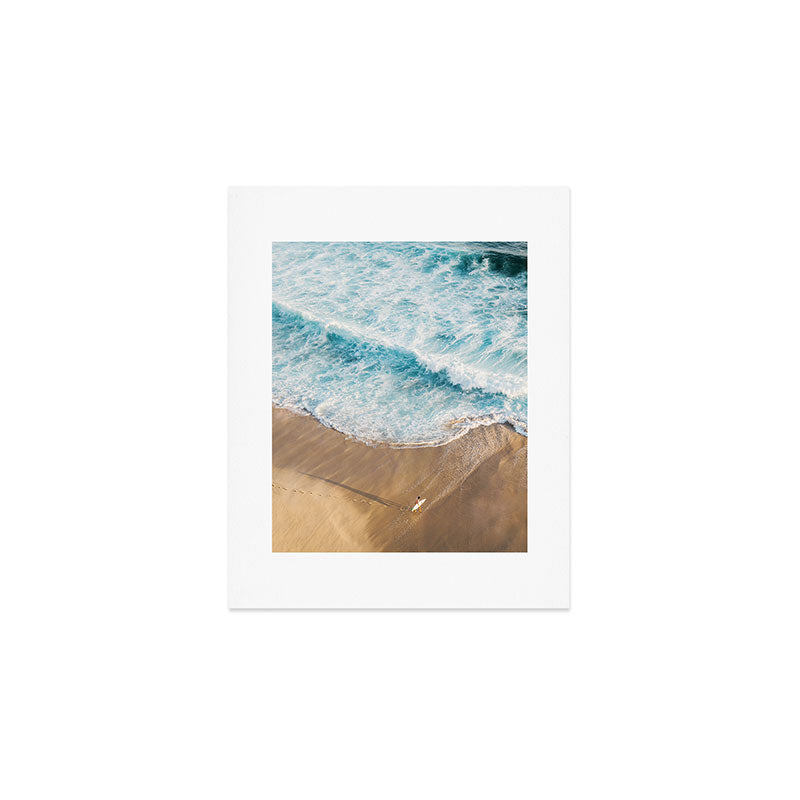 The Surfer and The Ocean Art Print Gallery Image 1