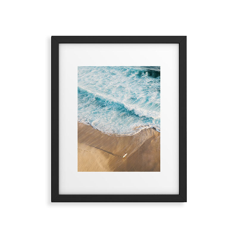 The Surfer and The Ocean Framed Art Print Gallery Image 4