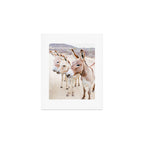 Three Donkeys in Baja, Mexico Art Print Gallery Image 1