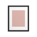 Solid Color Rose Gold Pink Framed Art Print Gallery Image 6