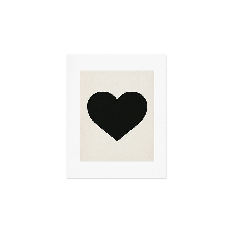 Black Heart Art Print Gallery Image 1