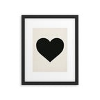 Black Heart Framed Art Print Gallery Image 5