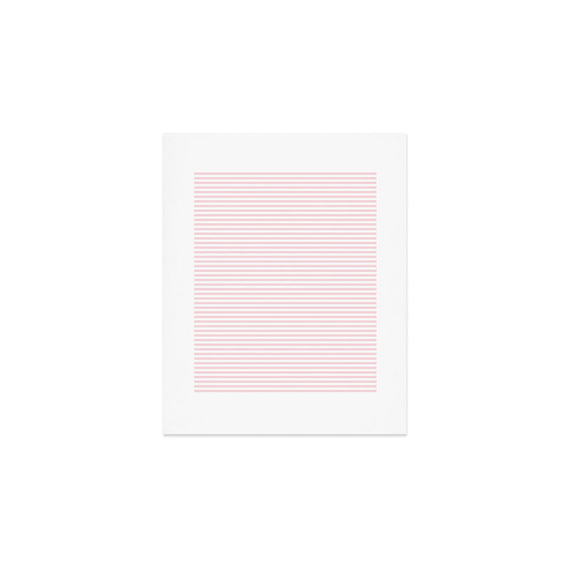 Baby Pink Stripe Art Print Gallery Image 1